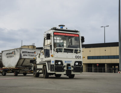 Fraport Trials Autonomous Baggage and Freight Tractors at Frankfurt Airport