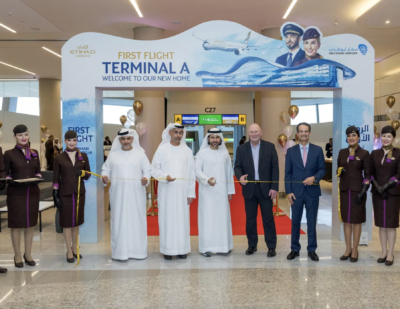 First Flight Takes Off from Abu Dhabi Airport Terminal A