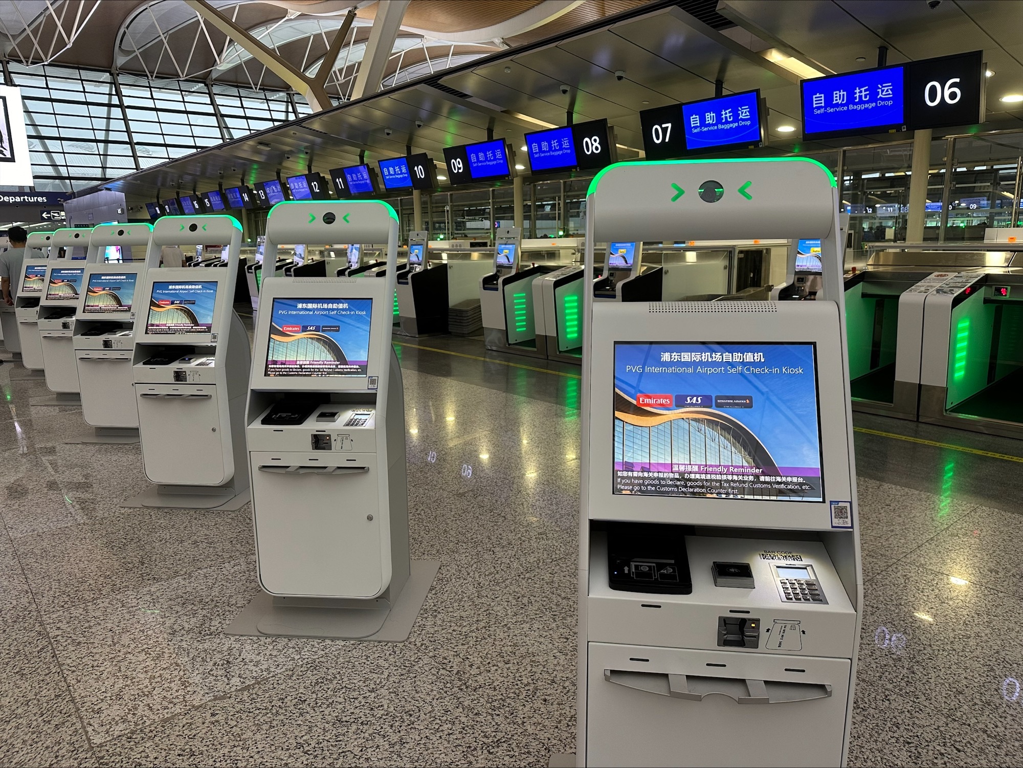 SITA Installs Self-Service Solutions at Shanghai Pudong International Airport