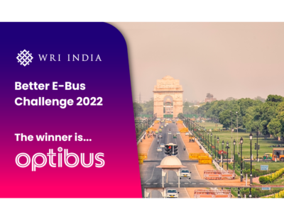 Optibus Wins WRI India Better E-bus Challenge 2022
