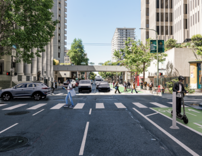 Construction Begins on Protected Bike Lane in Downtown San Francisco