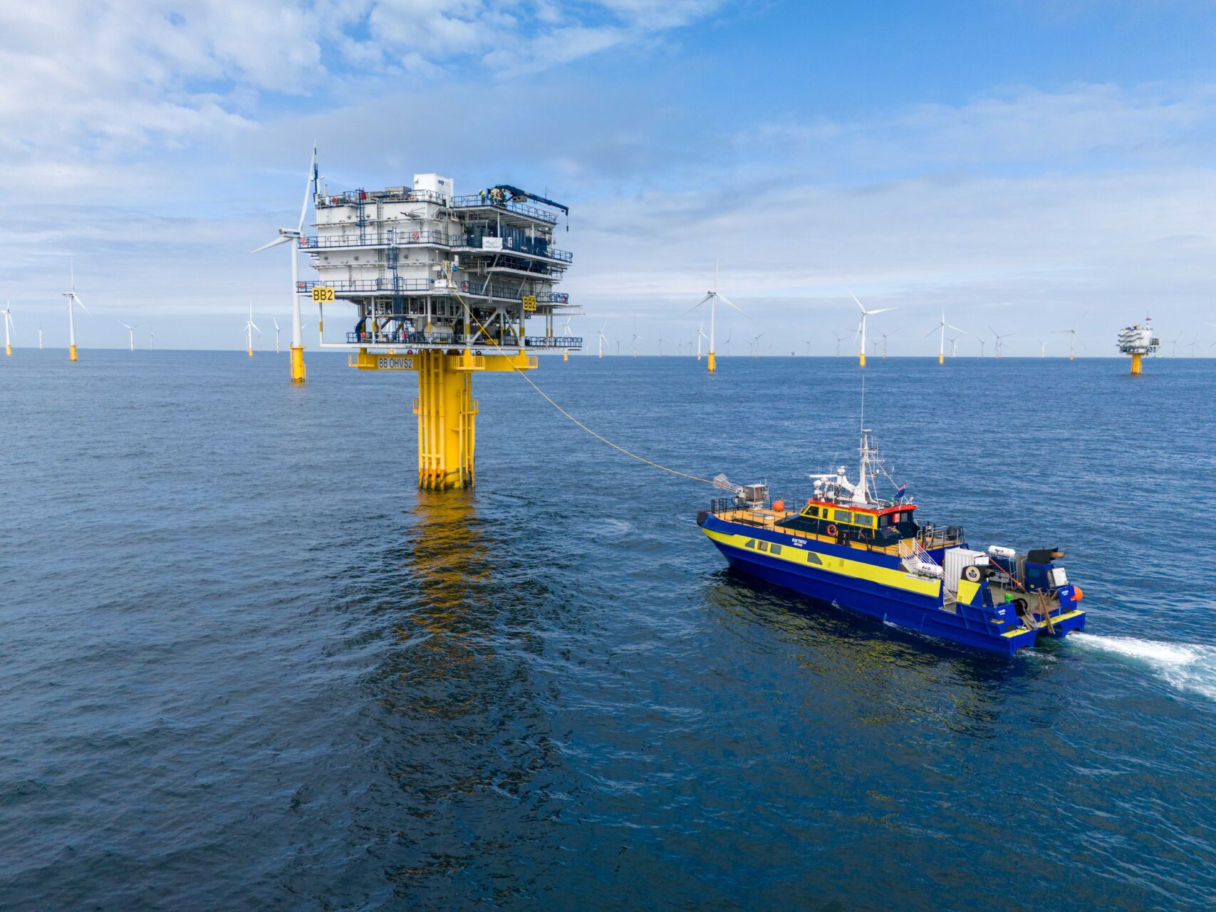 Offshore Charging Station Installed in the Belgian North Sea