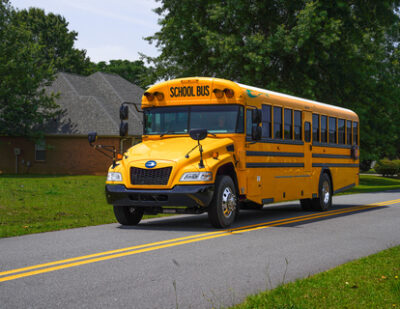 Blue Bird Delivers 20 Vision Electric School Buses to Miami-Dade County