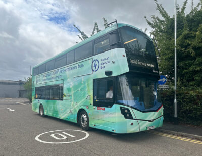 One-Thousandth E-bus in London Enters Service