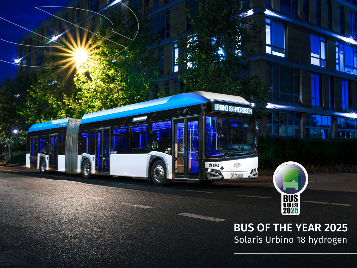 Solaris Urbino 18 Hydrogen Named Bus of the Year 2025