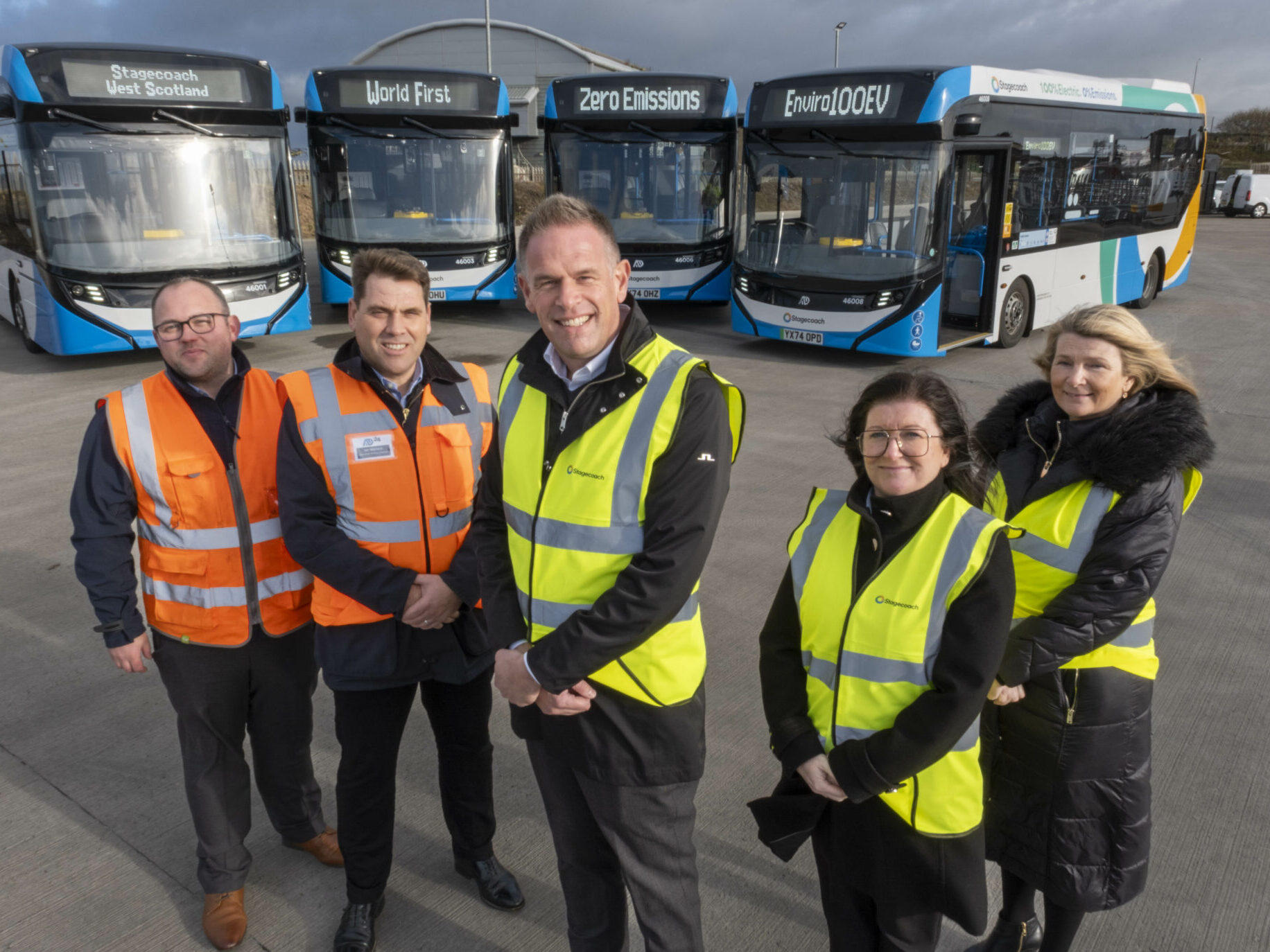 Alexander Dennis Delivers First Ever Enviro100EV Buses to West Scotland