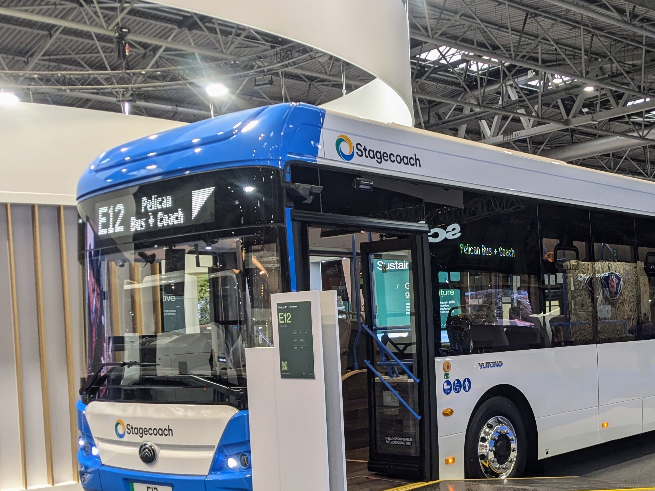 IN PICTURES: Yutong’s E12 Electric Bus for Stagecoach