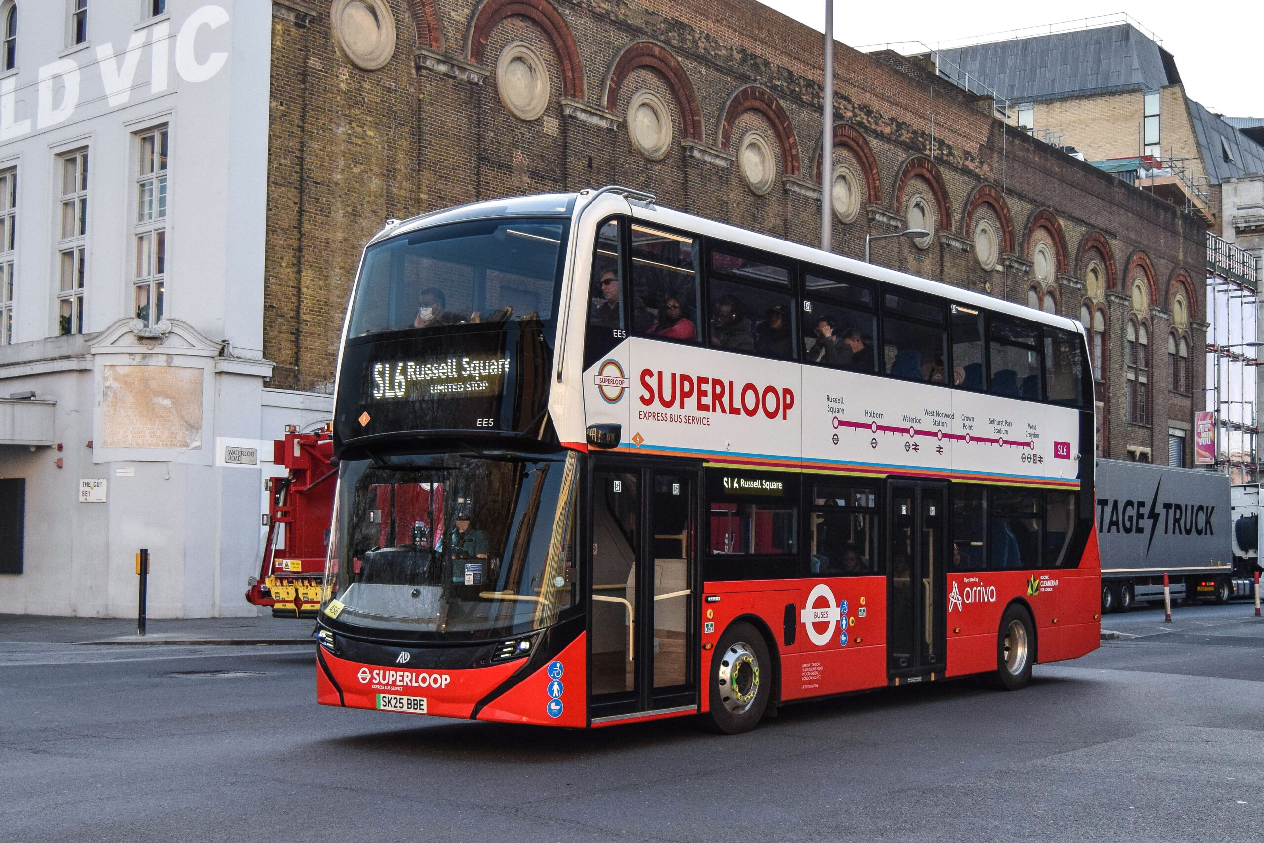 Alexander Dennis Delivers 12 Enviro400EV Superloop Buses for Arriva London